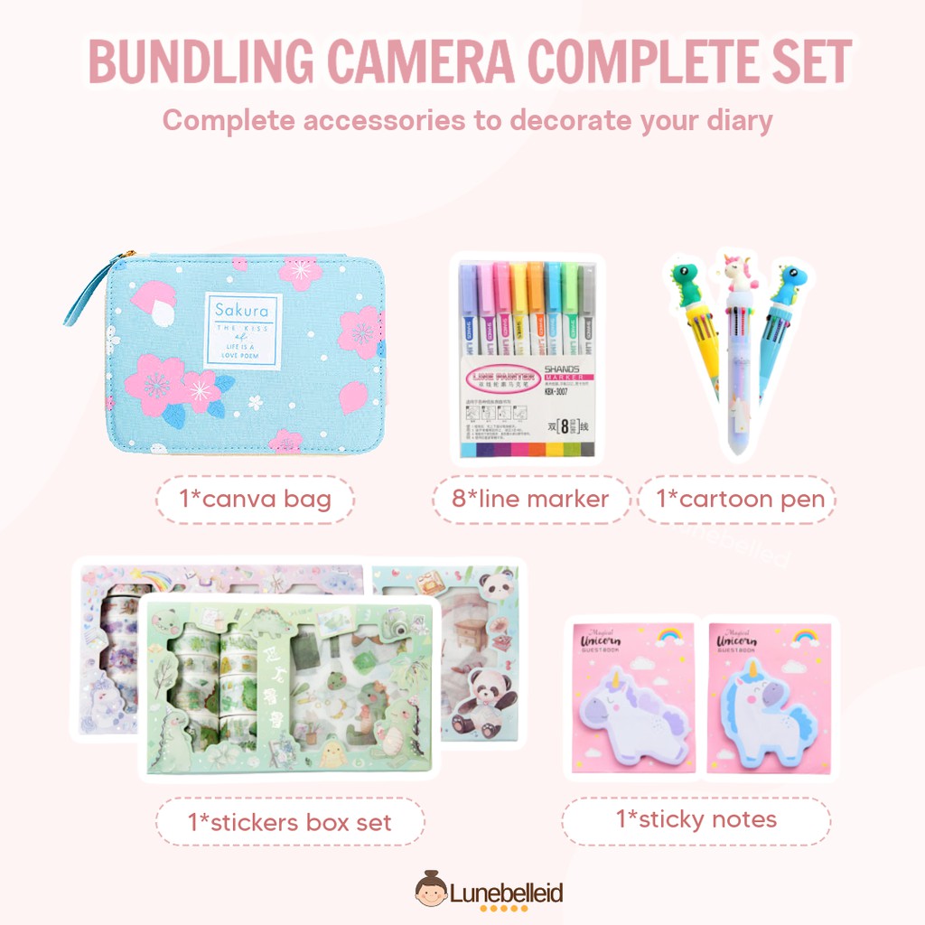

[Lunebelleid] PAKET CANVAS BAG DENGAN STICKER DAN PEN WARNA