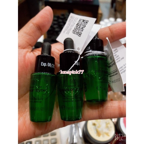 The body shop drop of youth concentrate travel size 7ml