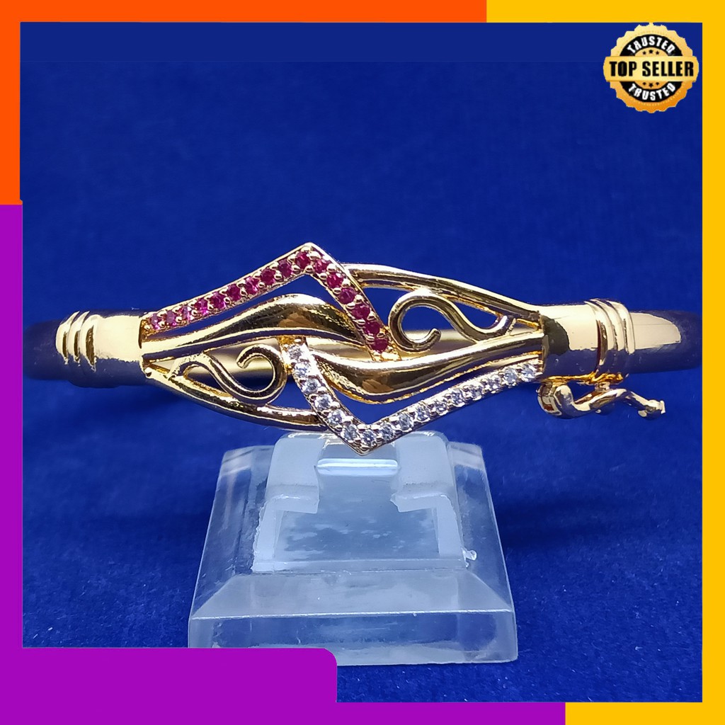 Gelang bangkok berlian / perhiasan lapis emas asli 24k (RANDOM)