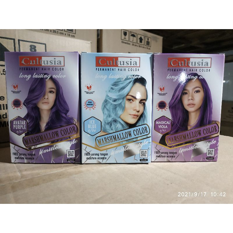 SANGAT MURAH - Cultusia bleaching powder saset 20g & Cat Rambut Marshmallow