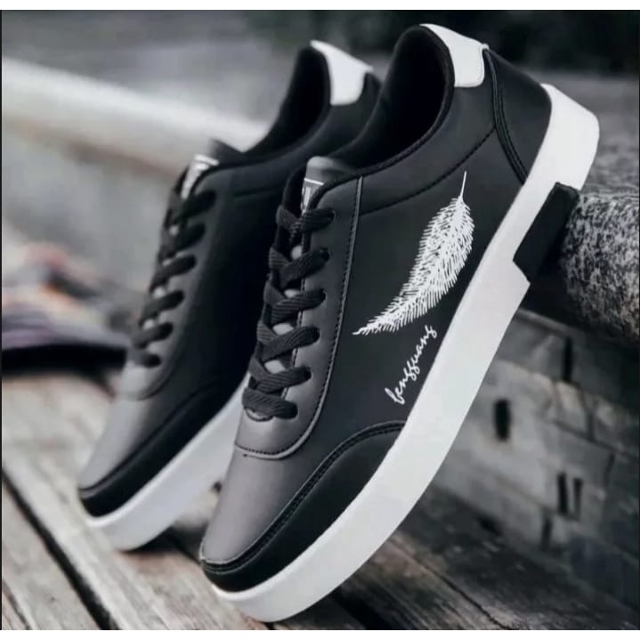 cod sepatu pria joging ss senzi daun/ sepatu olahraga/sekolah/maen