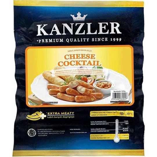 

KANZLER SOSIS CHEESE COCKTAIL 500GR