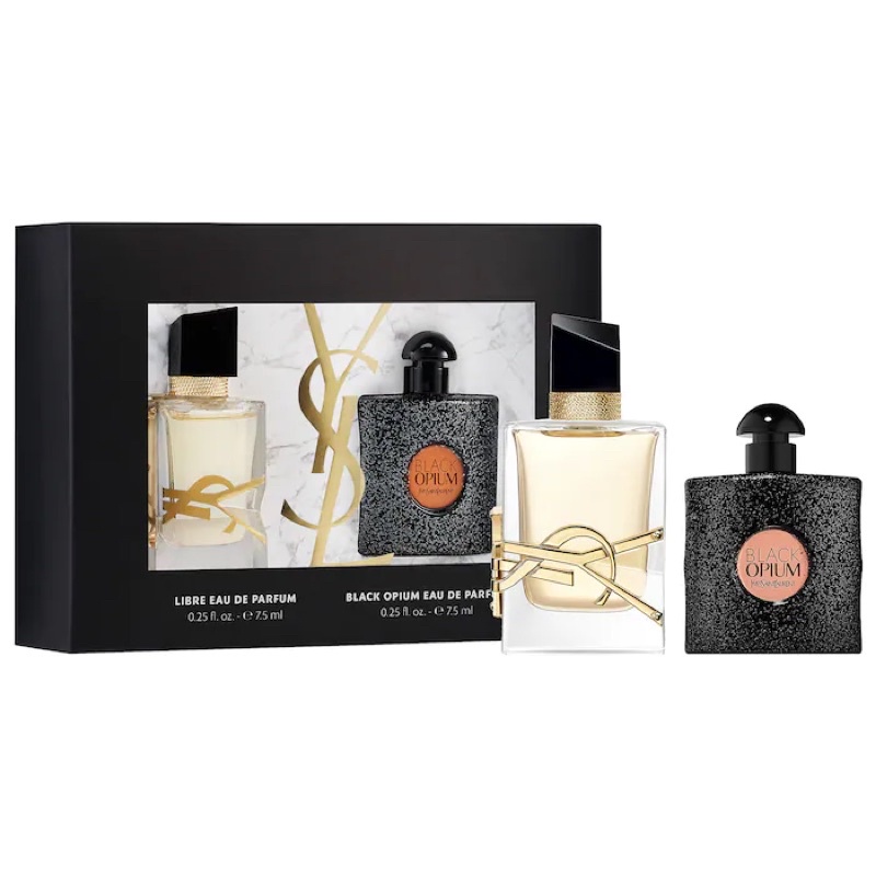 YSL Mini Black Opium & Libre EDP Parfum Duo Travel Set