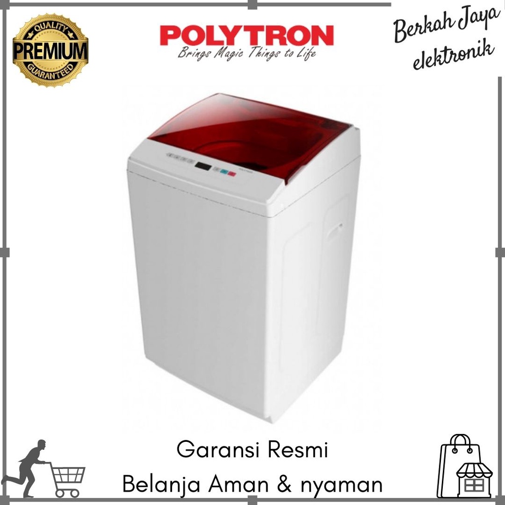 Polytron Mesin Cuci 1 Tabung 8.5KG PAW-8527R Top Loading