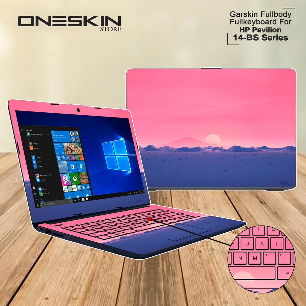 Garskin Laptop Cover HP 14-BS754TU 14-BS755TU 14-BS001TX 14-BS002TX 14-BS003TX Fullbody