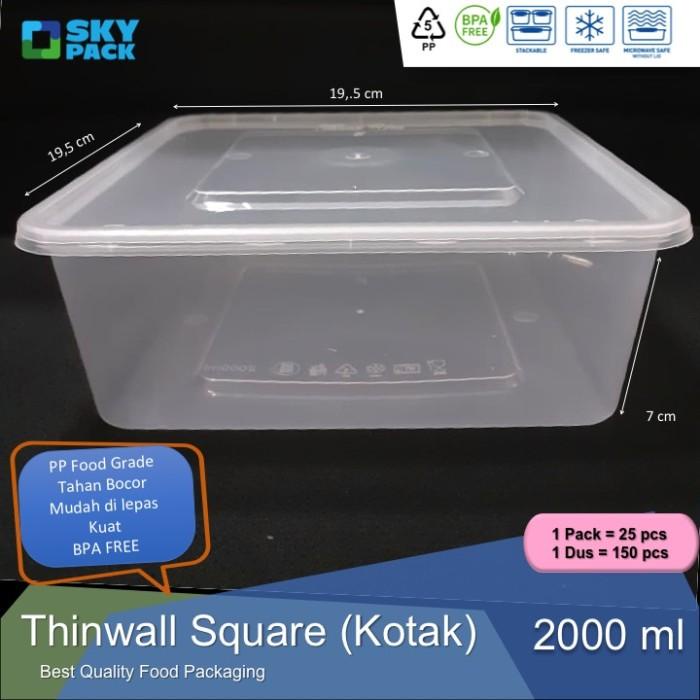Wadahku Thinwall Kotak 2000 Ml - Victory