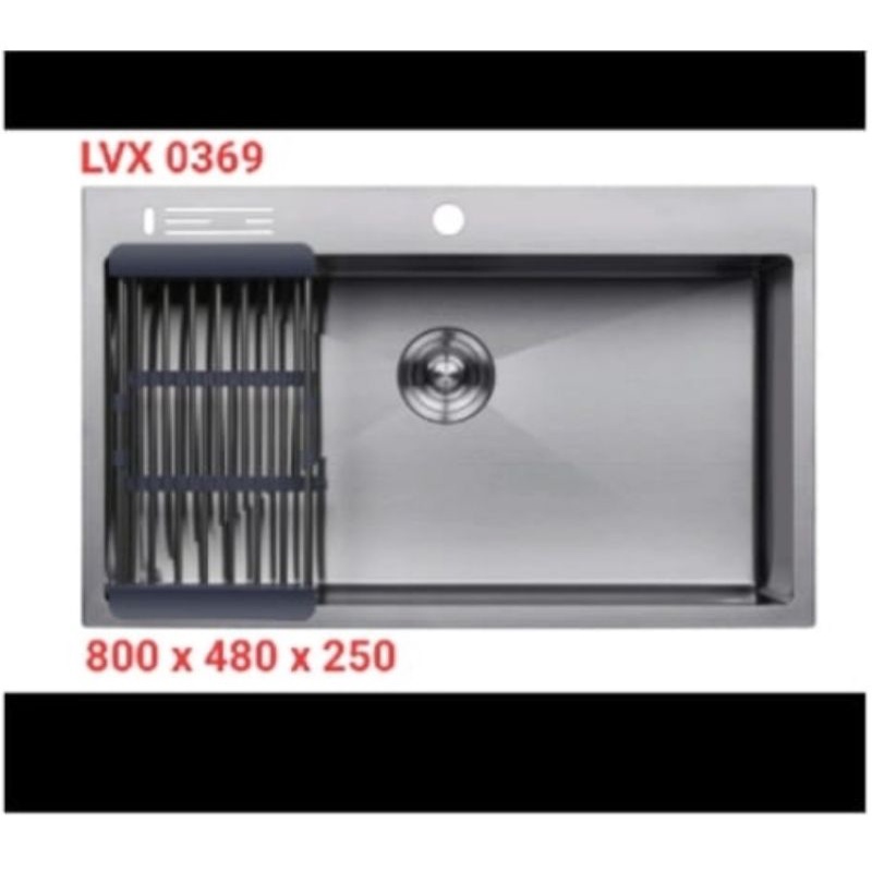 kitchen sink stainless lavenia LVX 0369 Bak Cuci Piring Undermount Sink Minimalis
