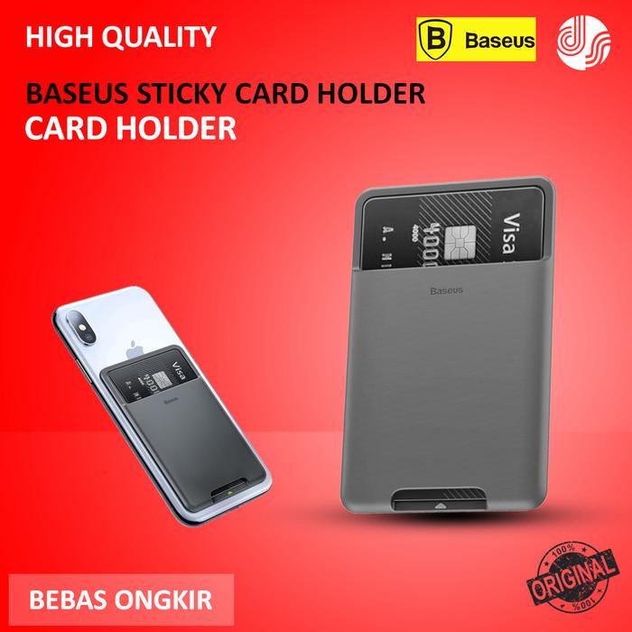 

Baseus Sticky Card Holder Dompet Kartu Tempelan Hp Perekat Pocket Hp