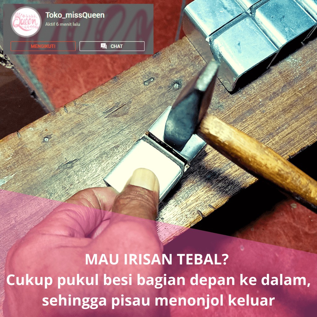 Pisau Pengupas Kulit Ari Kelapa/Kerokan Kelapa Stainless