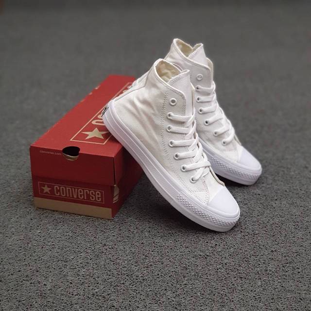 Sepatu Converse clasic high putih polos  36-43 Grade original