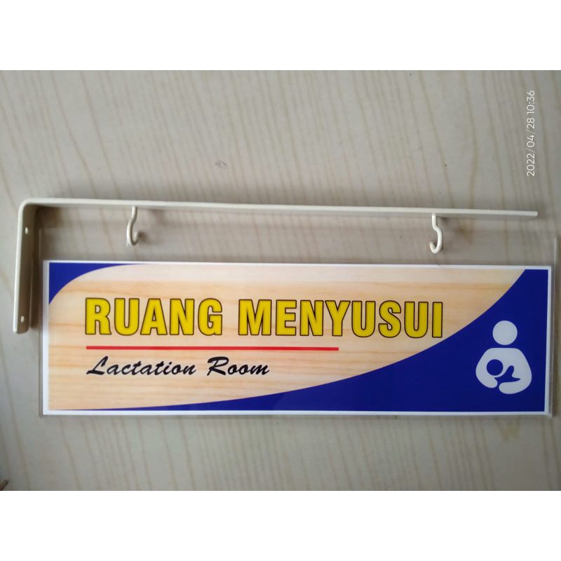 Akrilik Ruang Menyusui / Laktasi Bolak balik