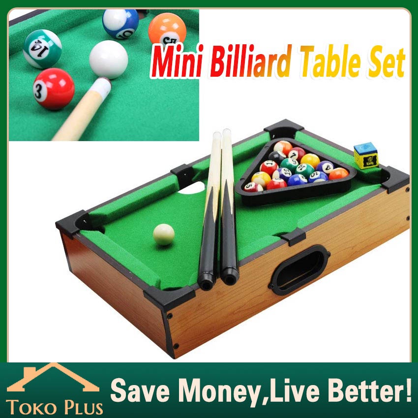 Mini Desktop Pool Billiard Biliar Table Meja Biliar Kecil Mainan Kado Anak