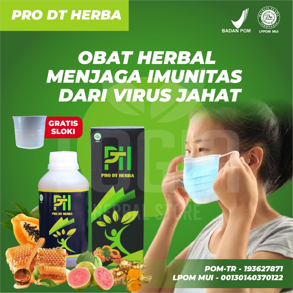 PRO DT HERBA - BPOM Obat Peghilang Kuman Di Kulit, Penghilang Bakteri, DLL, Obat Imunitas Tubuh, Oba