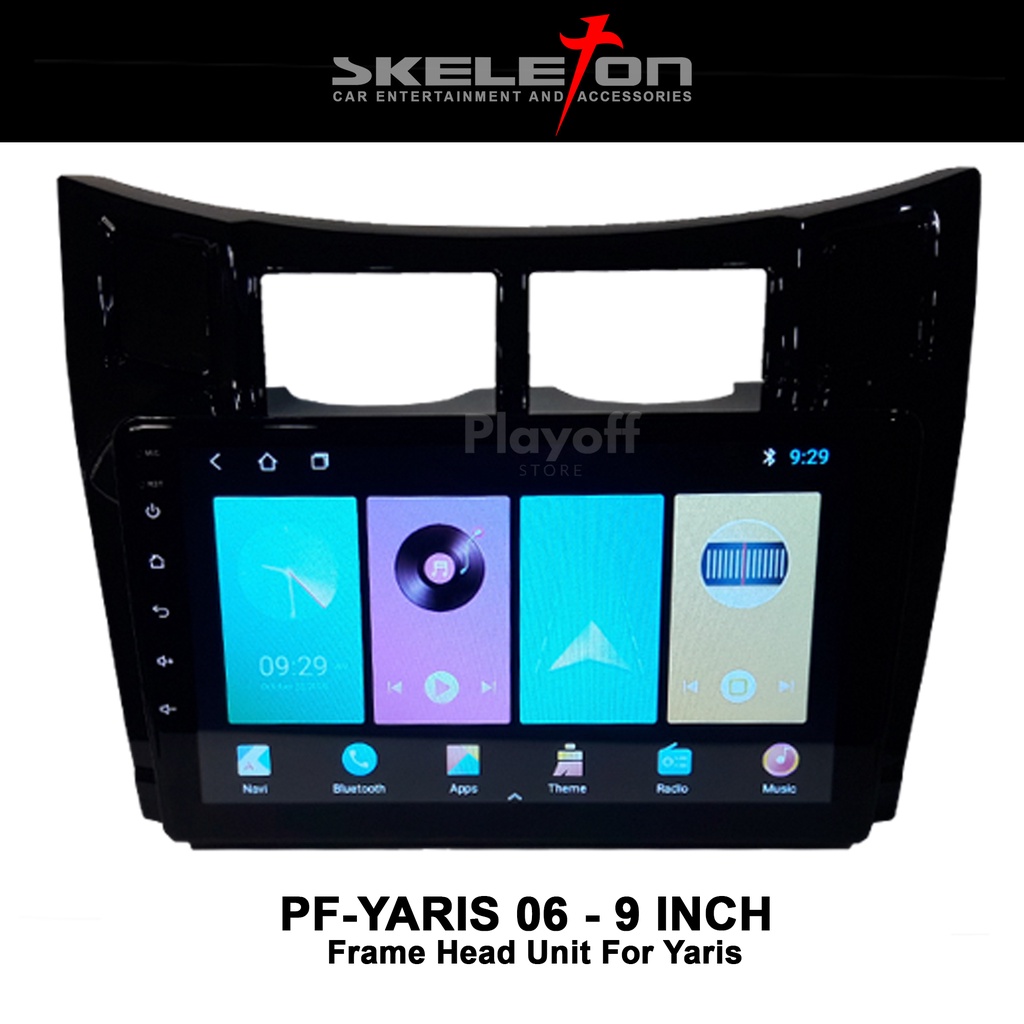 Frame Head Unit 9 inch Mobil Yaris Frame Android Skeleton