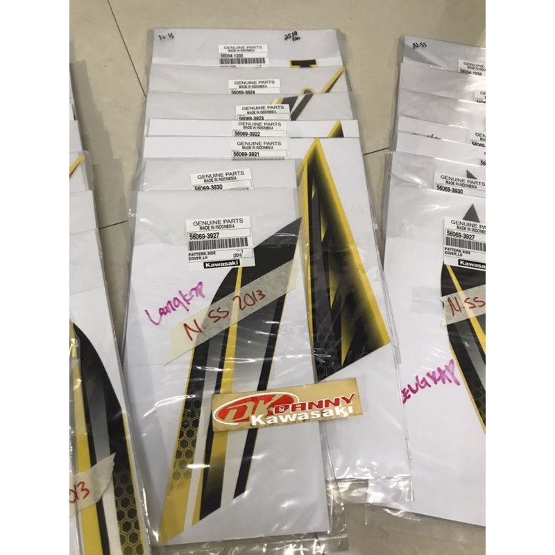 Stiker set kuning ninja ss original