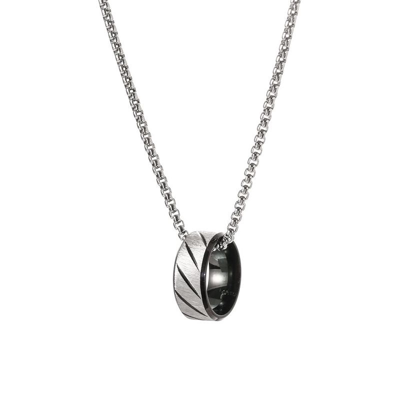 SEALOVE Kasual Pria Trendi Fashion Titanium Kalung Anti Karat Baru Hip Hop necklace Rantai Panjang