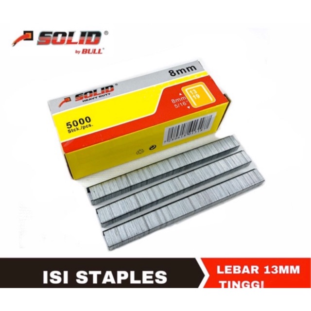 

Isi Staples Tembak 8mm Solid