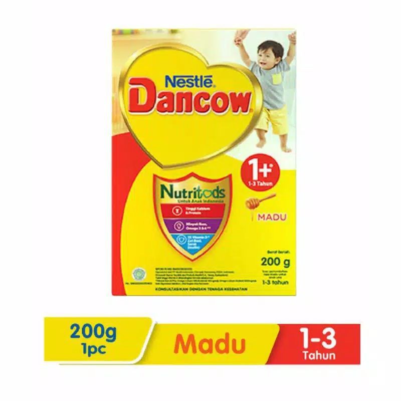Dancow 1+ Susu Bubuk Rasa Madu 200 Gram
