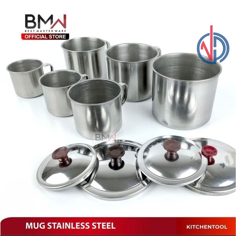 MUG STAINLESS / CANGKIR STAINLESS ISI 10 PCS FREE PACKING DUS VD