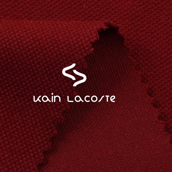 Terbaru 3.3/GROSIR/(Terbaik)/DISKON BRANDS FESTIVAL/Terbaik Bahan Kain Lacoste / Pique 20s - Bahan B