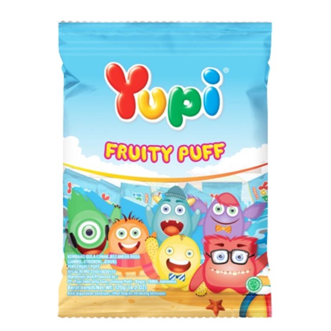 

Yupi Fruity Puff 120gr