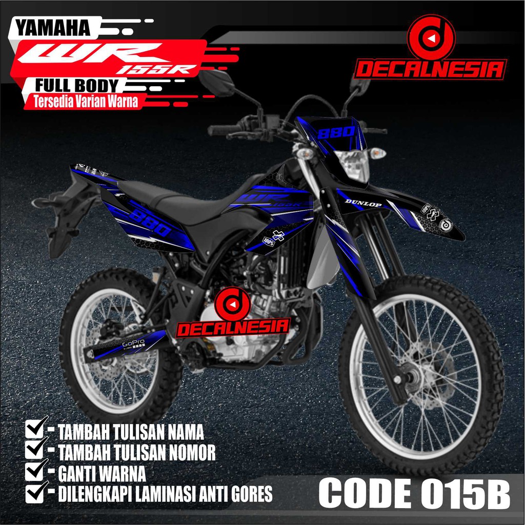 Decal Stiker Full Body Motor Yamaha WR 155 Modifikasi Variasi Supermoto Shopee Indonesia