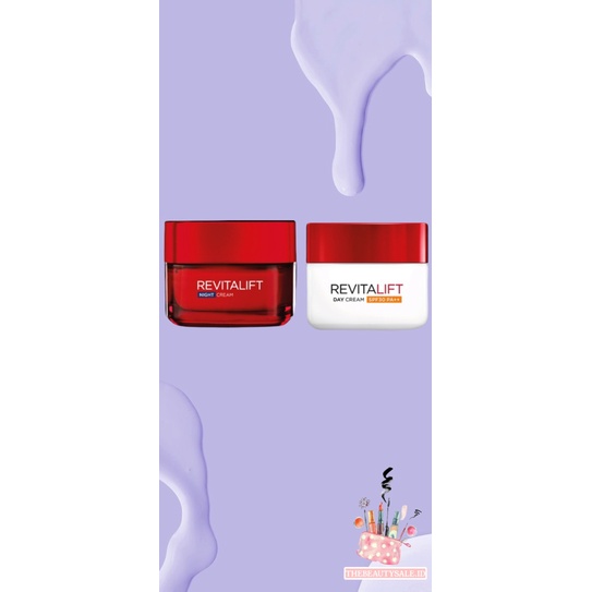 L'Oreal Paris Revitalift Anti-Wrinkle Set Day + Night 50 ml - Skincare Krim Siang & Malam Loreal