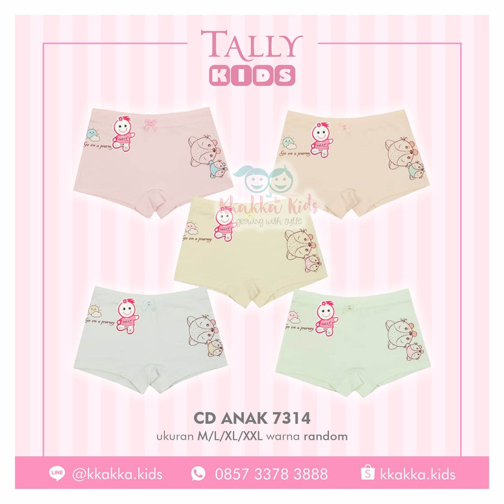 TALLY CELANA  DALAM  ANAK PEREMPUAN CD CELANA  DALAM  BOXER 