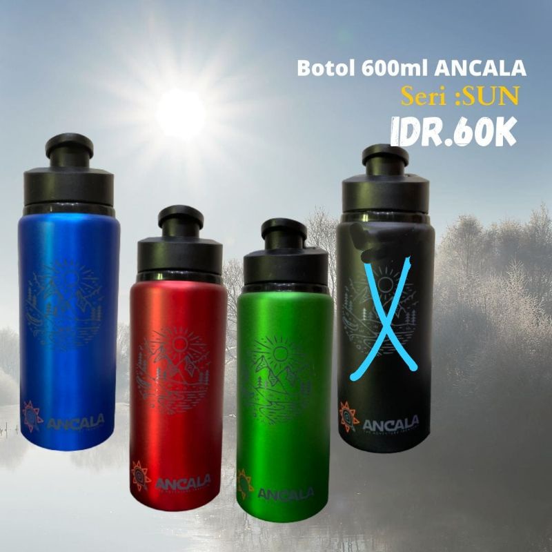 Botol 600ml Hiking Outdoor Camping Botol Ancala
