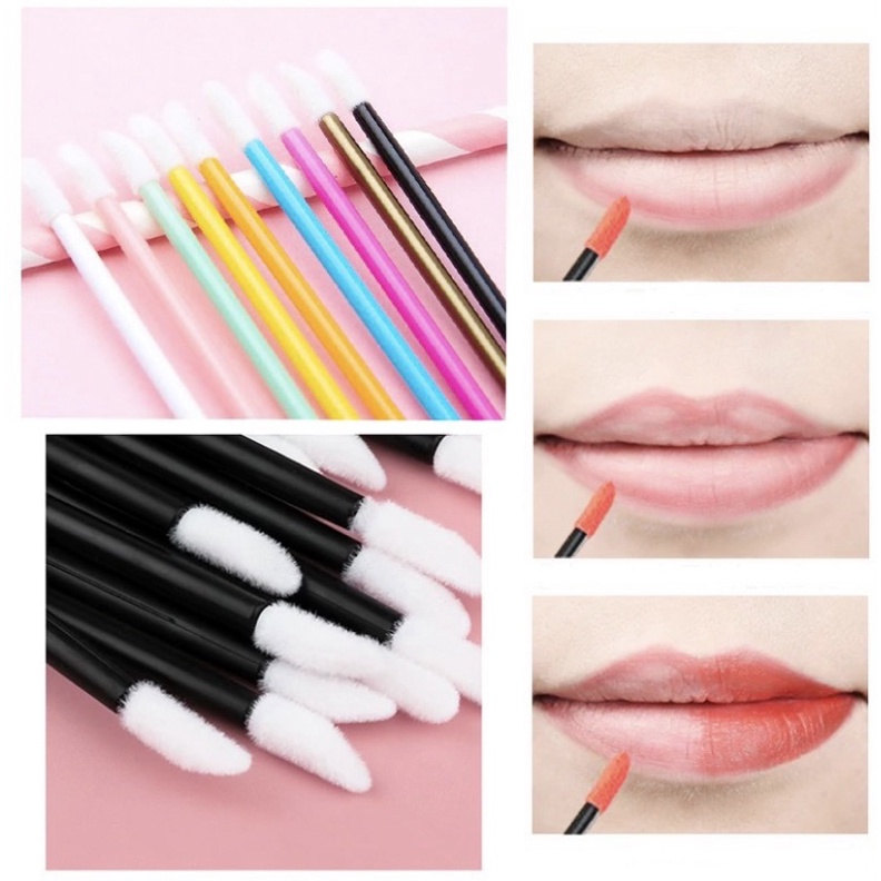 Applicator Lip Brush Lipstick Lip Glossy Kuas Bibir / Aplikator Kuas Lipstik / Spoolie Lipstick