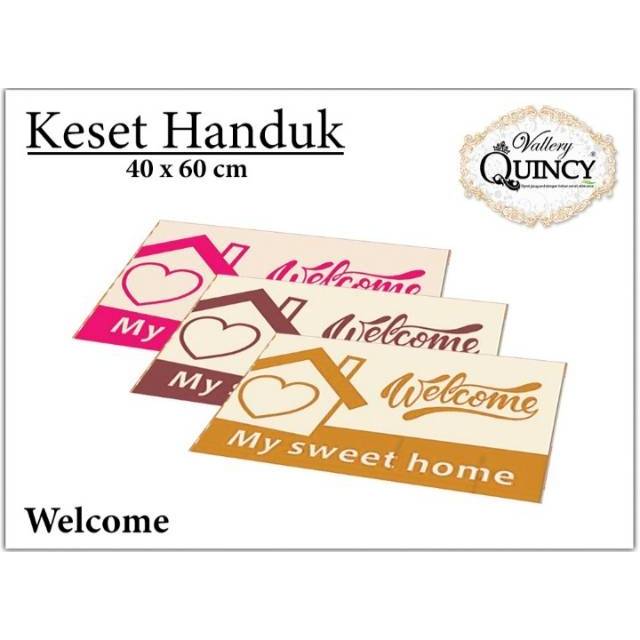 WW Keset Handuk Vallery Quincy pilihan motif ukuran 40 x 60 cm