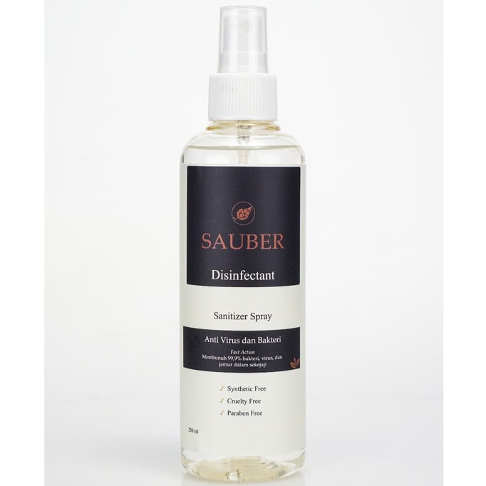 Sauber Disinfectant Sanitizer Spray 250ml