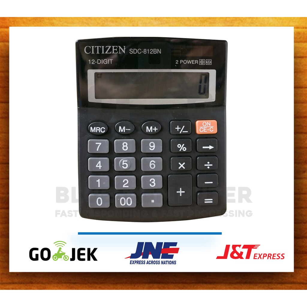 

Bluekomputer - Kalkulator Citizen SDC812BN sales calculator 12 digit & 2 power - Termurah COD