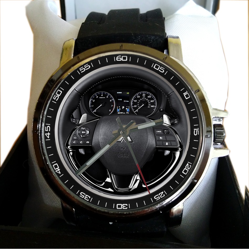 jam tangan custom mitsubishi outlander steering wheel