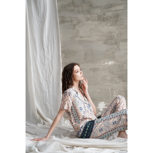 Rae&Sky Ally long PJ set (Tribal)-2