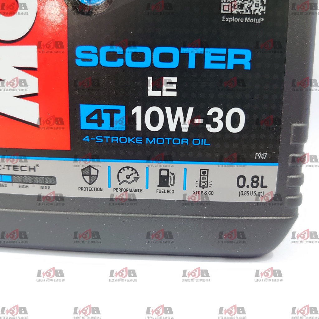 Motul 0.8L Scooter 4T LE 10w30 Oli Motor Matic Oil Matik 800ml