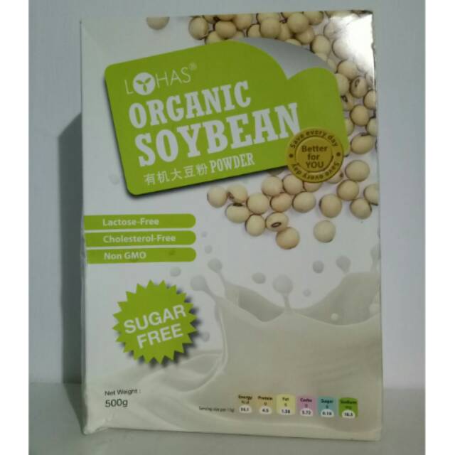 SALE  Organic soybean powder LOHAS sugar free kacang kedelai organik