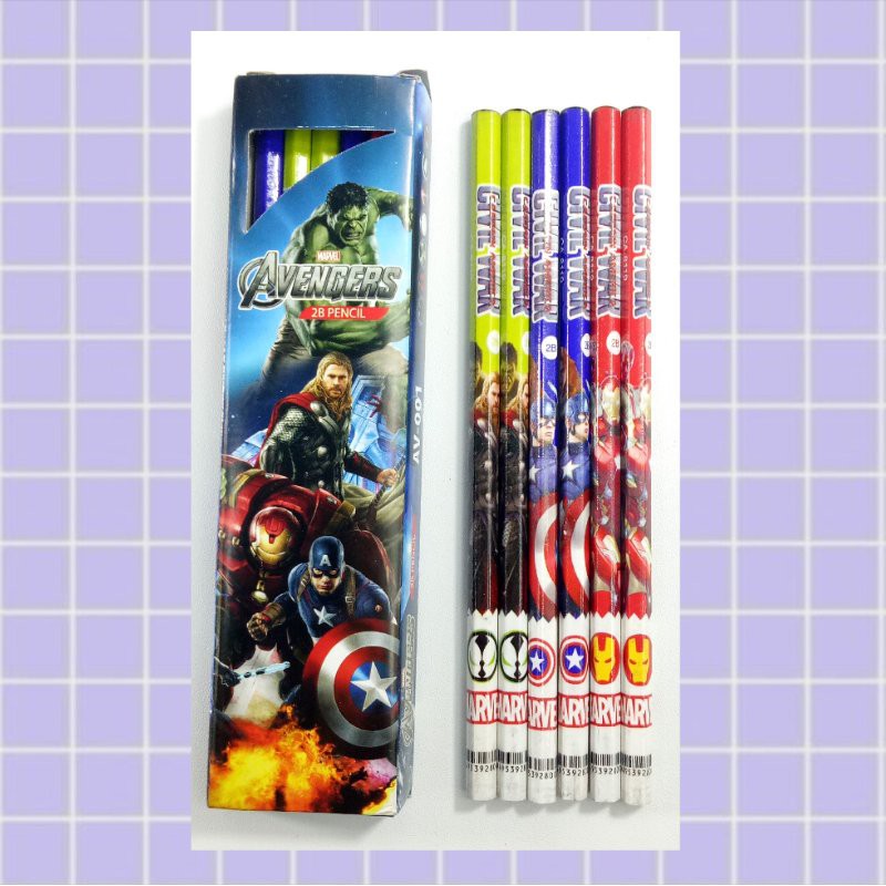 

MIKAOS PENSIL 2B KARAKTER AVENGERS, FROZEN, HK, MICKEY, TSUM, LITTLE PONY