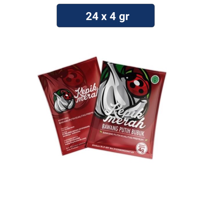 Kepik Merah Bawang Putih Bubuk 24 x 4 gr