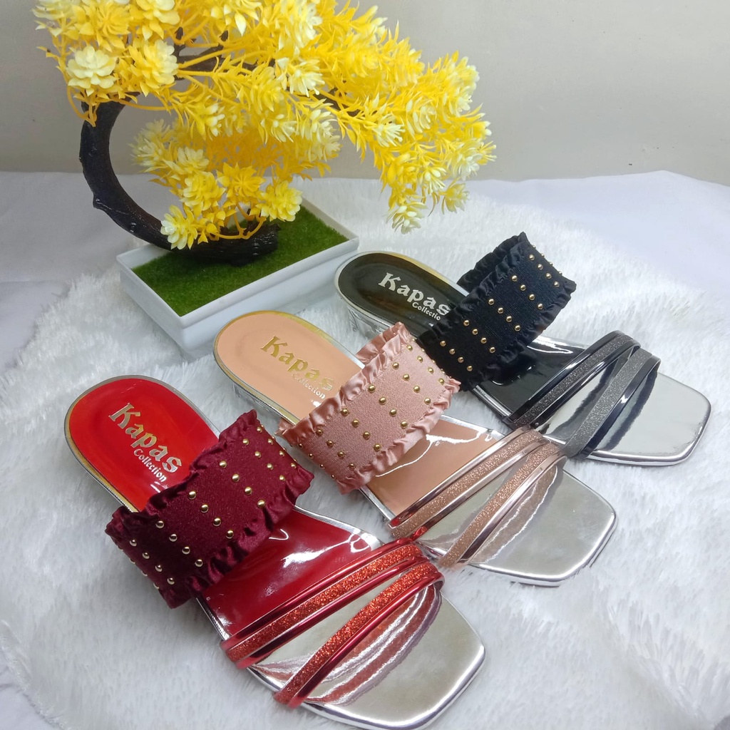 sendal anak hak kaca cantik kc02