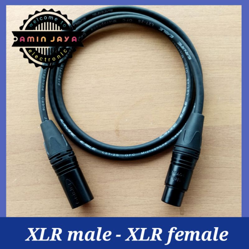 Kabel canare plus jack xlr male to female 1 meter