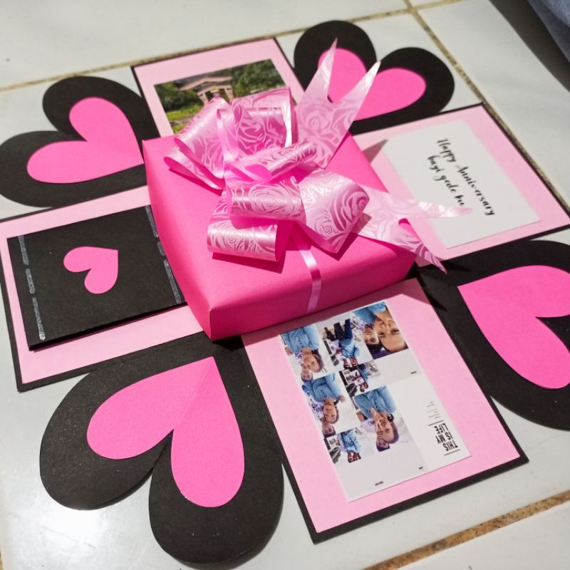 

Explosion Box Love , Kotak Kado gift box Simple Box Love