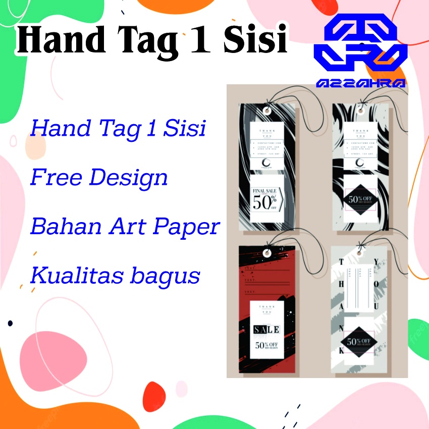 

Hang Tag Baju 1 Sisi FREE DESIGN - Label Baju - Cetak Hang tag Baju Lebaran - Label Merek - Merek Baju