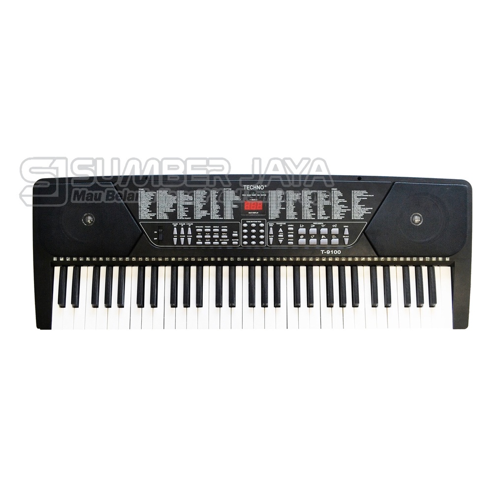 Alat Musik Keyboard Techno T-9100 Hitam