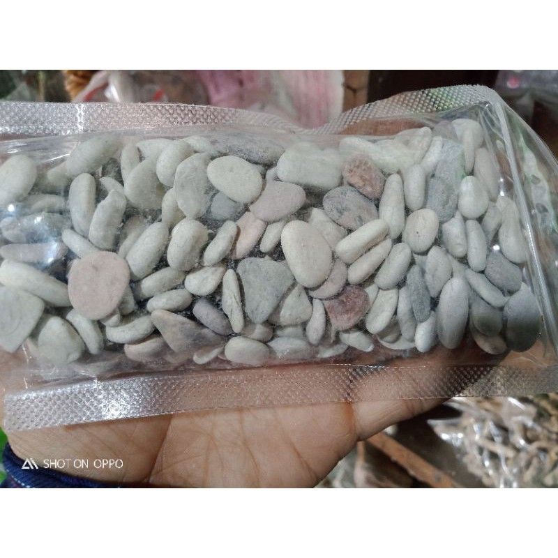 Batu hiasan aquarium polosan non warna hiasan ikan cupang/gupi