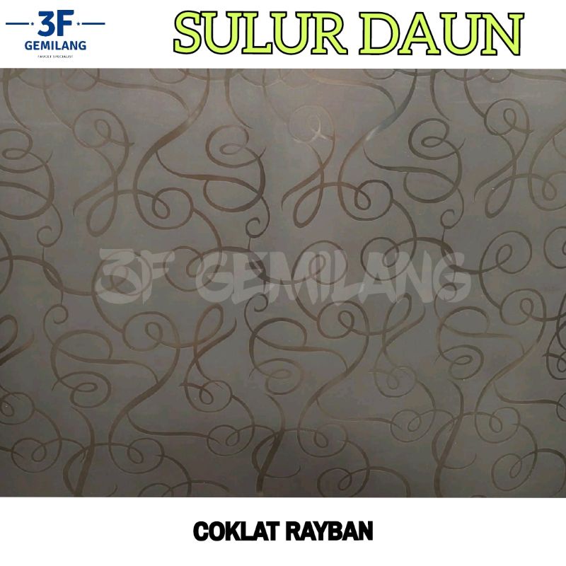 Fiber Plastik Penutup Pagar Motif SULUR DAUN Meteran