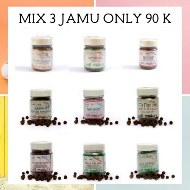 

PAKET MIX 3 JAMU FAVORIT