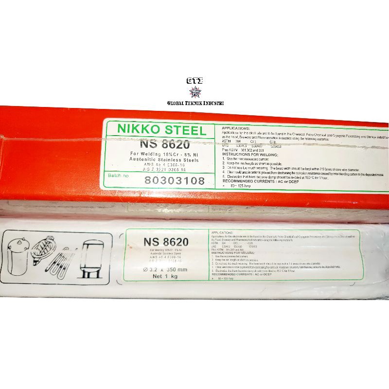 Kawat las Stainless Steel NSN-308 ukuran 3.2 MM NS-8620