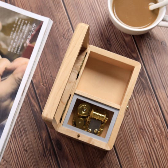 Kotak Musik Foto Frame Music Box Photo Bingkai Kayu Kotak Cincin Perhiasan Hantaran Tunangan