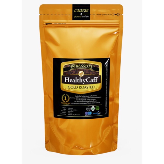 Kopi Enema Organik Light Roasted Gold Healthy Caff 500gr